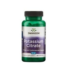 Potassium Citrate - Cytrynian Potasu 99mg 120 kaps. Swanson