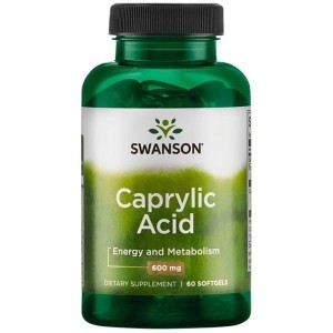 Kwas Kaprylowy 600mg 60 kaps. Swanson