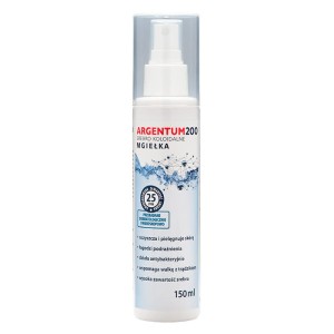 Srebro Koloidalne 25 ppm, Argentum200, aerozol 150