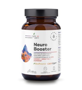 Neuro Booster, kapsułki Nerwy, Pamięć i koncentracja, Samopoczucie, Zmęczenie 60 szt
