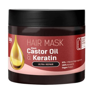 Bio Naturell Black Castor Oil & Keratin Maska do włosów 295 mlolej rycynowy i kreatyna 295 ml