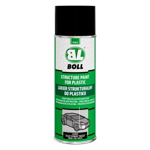Lakier STRUKTURALNY do plastiku BOLL czarny spr. 400 ml
