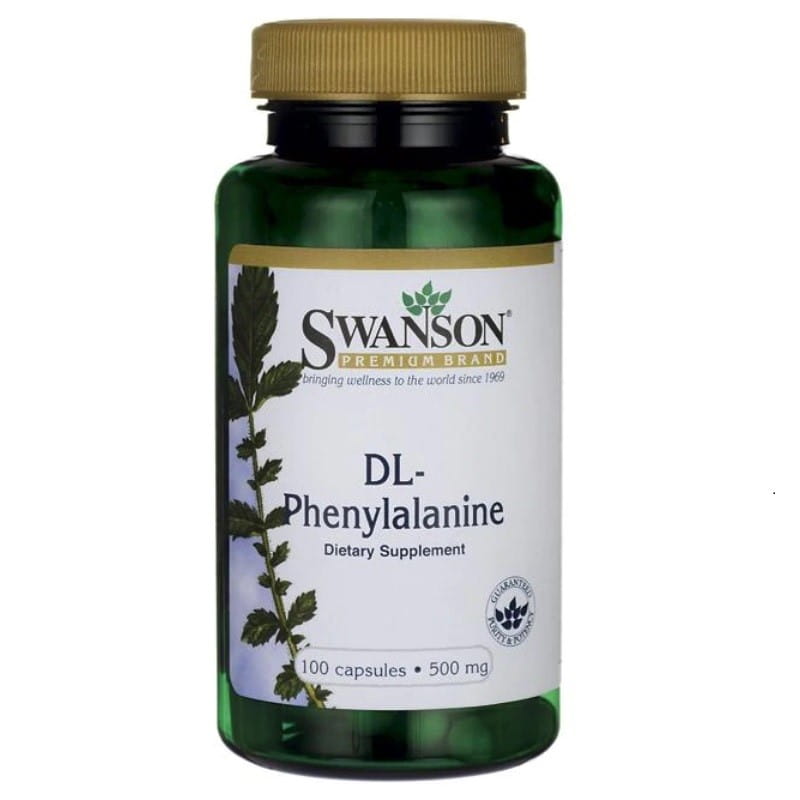 Фенилаланин Swanson DL-Phenylalanine 500 мг, капсулы